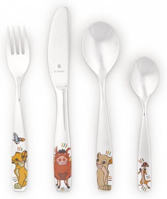 WMF Kinderbestek Kids Disney Lion King 4 delig