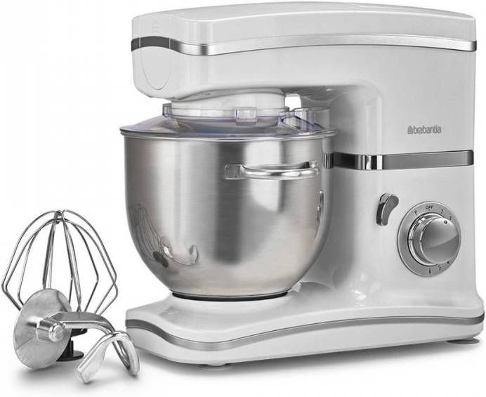 Brabantia Bbek1092 Keukenmixer 1000 Watt Grijs/wit