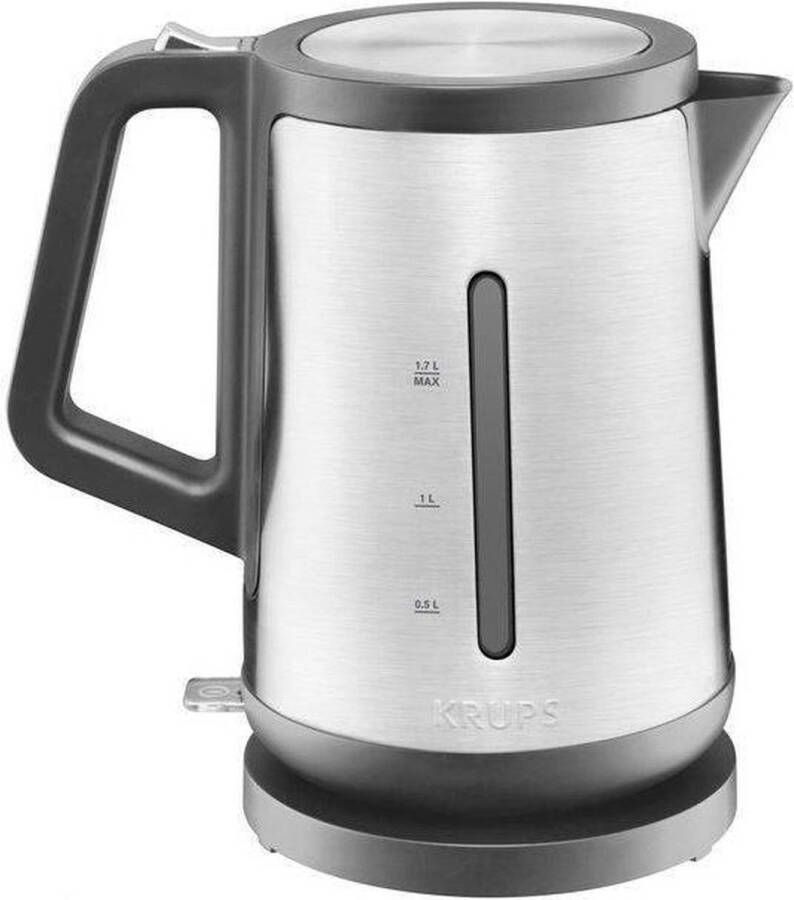 Krups Waterkoker BW442D Control Line, 1, 7 l, automatische dekselopening, draaibare 360° voet, dubbele waterniveauaanduiding, uitneembare waterfilter, aan/uit lamp met automatische uitschakeling