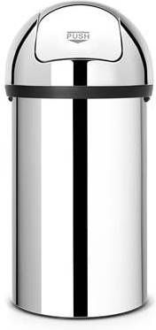 Brabantia Push Bin 60 L Brilliant Steel
