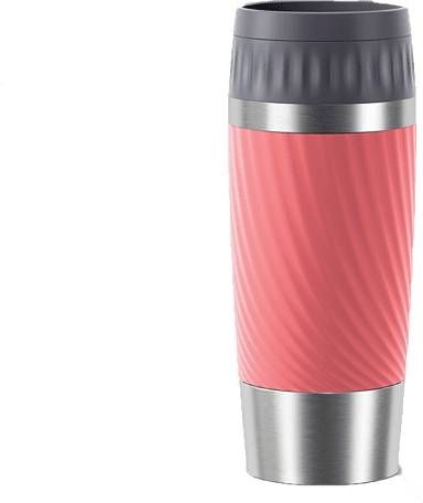 Tefal Travel Mug Easy Twist isoleerbeker koraalrood