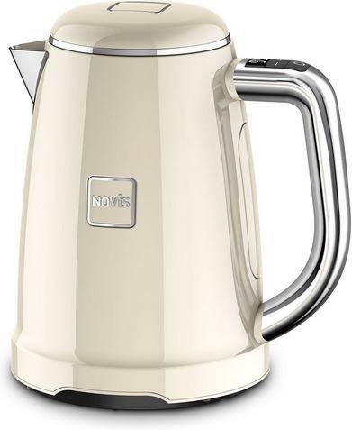 NOVIS Waterkoker 6114.09.20 Iconic Line KTC1 creme VDE, 1, 6 l, met elektronische temperatuurinstelling